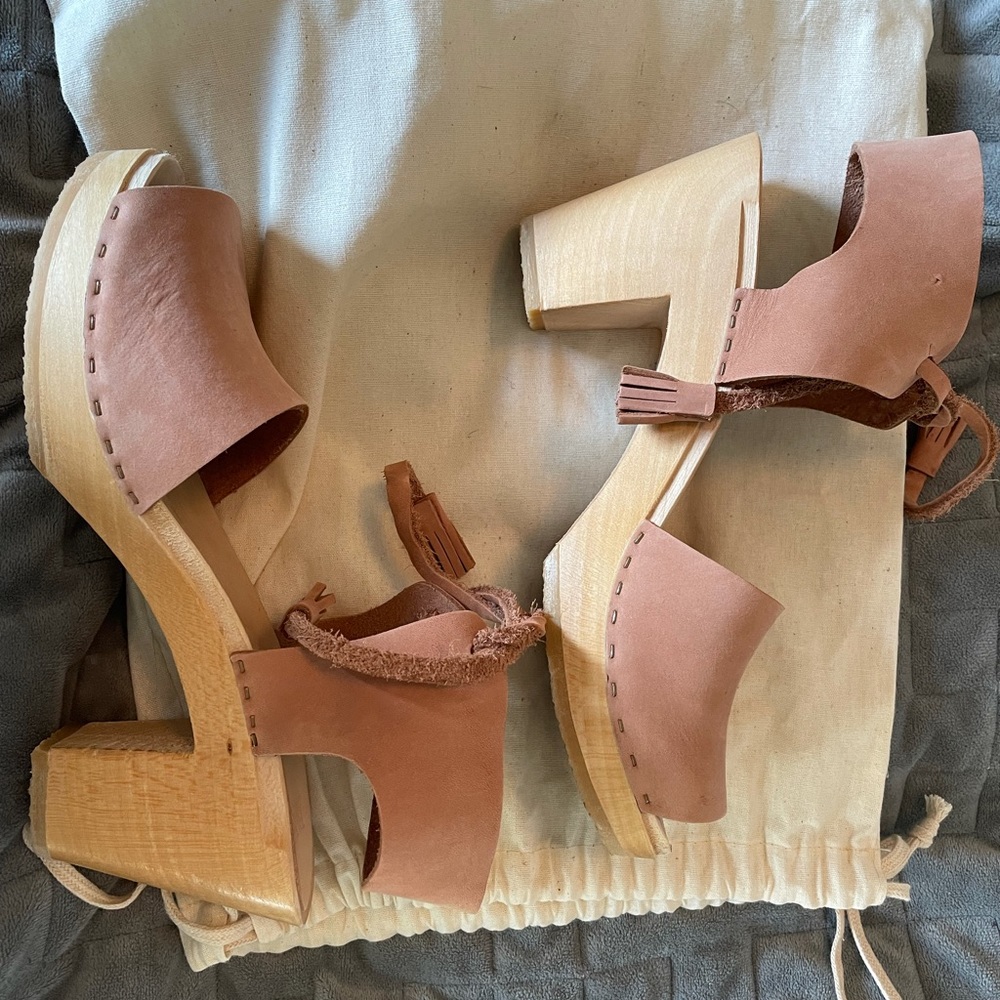 BRYR open toe clogs clay size 7 (UK 37) - Picture 2 of 2